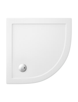 Britton Zamori White Quadrant Shower Tray - Image