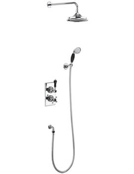 Trent Thermostatic Dual Outlet Diverter Valve With Shower Set