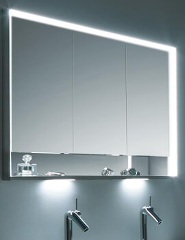 Royal Lumos 3-Door Recessed Mirror Cabinet With LED Lighting