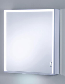 Royal Lumos Single Door LED Illuminated Mirror Cabinet 650 x 735mm