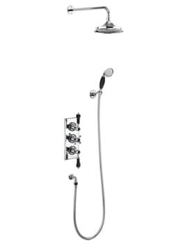 Trent Dual Outlet Concealed Thermostatic Valve With Shower Set