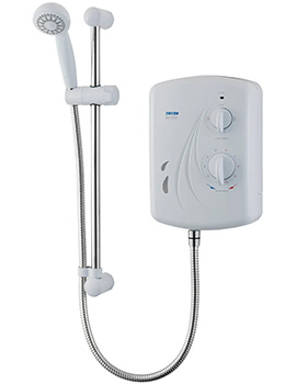 Seville White And Chrome Electric Shower