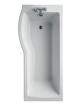 Ideal Standard Tempo Arc Idealform Plus 1700 x 800mm P-Shaped Shower Bath White - Image
