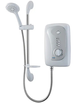 White And Chrome Electric Shower
