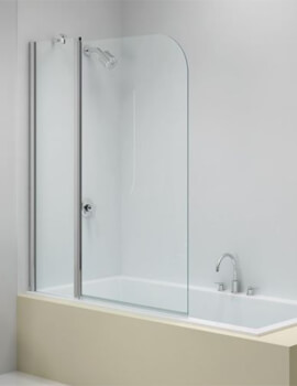 Ionic 900 x 1500mm Two Panel Folding Bath Screen