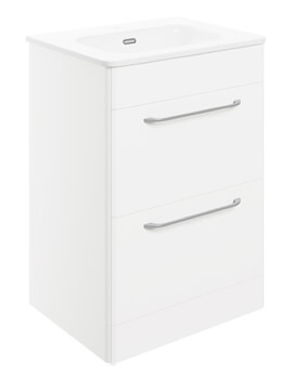 Gatsby 610mm 2 Drawer Floor Standing Vanity Unit With Basin