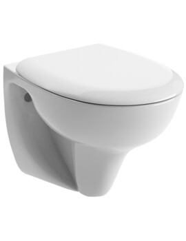 Tuscany Wall Hung White WC Pan With Soft Close Seat