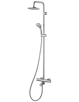 Ideal Standard Ceratherm 100 Chrome Exposed Thermostatic Bath Shower Pack - Image