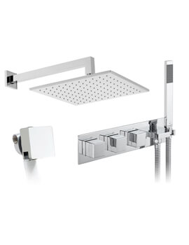 Tablet Notion 3 Outlet Thermostatic Chrome Shower Set