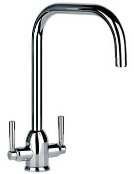 Clearwater Camillo U Monobloc Twin Lever Kitchen Sink Mixer Tap - Image