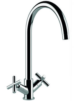 Clearwater Rossi C Twin Cross Head Kitchen Sink Mixer Tap - Image