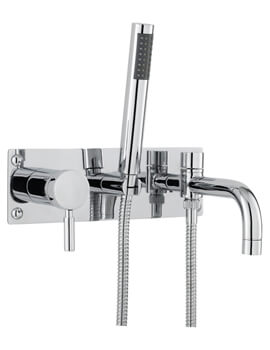 Hudson Reed Tec Wall Mounted Bath Shower Mixer Tap And Kit - Ex-Display - Image