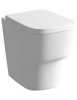 Joseph Miles Amyris Back To Wall White WC Pan With Soft Close Seat - Image