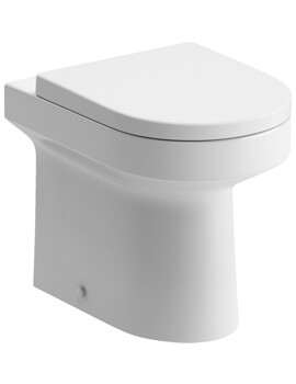 Joseph Miles Laurus2 Back To Wall White WC Pan With Soft Close Seat - Image