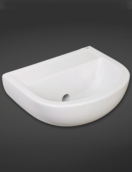 Compact Special Needs 500mm Horizontal Outlet Basin With No Tap Hole