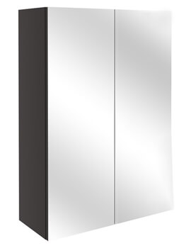 Alba 720mm High Wall-Hung Two Doors Mirrored Cabinet