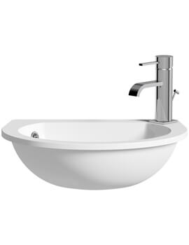 Space Saver 490mm x 355mm 1 TH Semi Recessed Basin