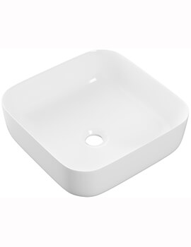 Luxey 400mm Ceramic Square Washbowl With Waste