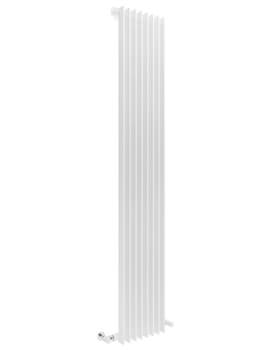 Joseph Miles Clava 350 x 1840mm White Vertical Slim Designer Radiator - Image