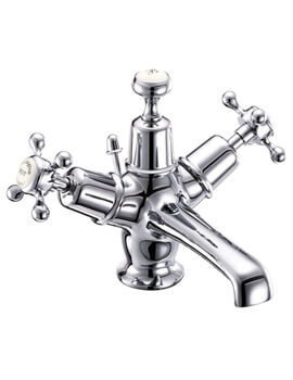 Claremont Chrome Basin Mixer Tap With Pop-Up Waste