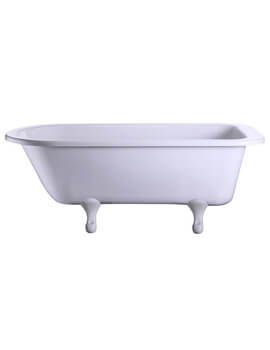 Blenheim Single Ended Bath With White Classical Legs