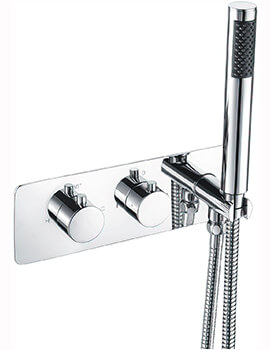 Joseph Miles Lexi Two Outlet Thermostatic Shower Valve With Handset - Image