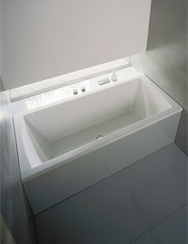 Duravit Daro 1800 x 800mm Rectangular Bath With Two Backrest Slope - Image