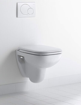 Duravit D-Code 480mm Wall Hung Compact Toilet - Image