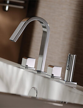 Extase Thermostatic 4Th Chrome Finish Bath Shower Mixer Tap