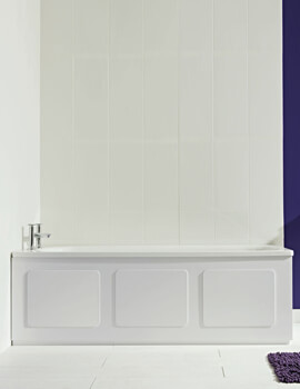Croydex 1690mm Storage Bath Panel Gloss White - Image