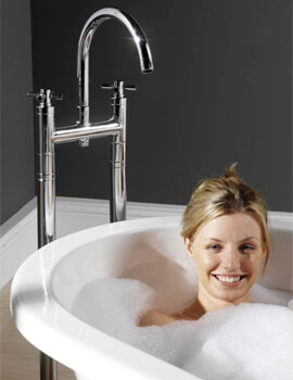 Hudson Reed Tec Bath Shower Mixer Tap With Small Swivel Spout - Image