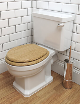 IMEX Wyndham White Traditional Close Coupled WC Bowl And Cistern 690mm
