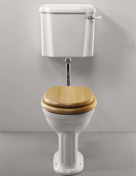 Silverdale Belgravia White Low Level Pan With Cistern And Fittings - Image