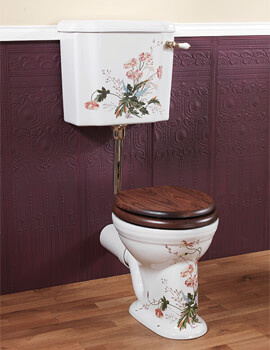 Silverdale Victorian Garden Low Level WC And Cistern With Fittings - Image