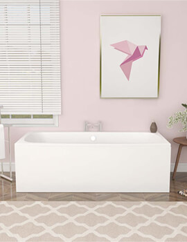 Platto 1675 x 750mm White Double Ended Bath