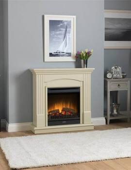 Dimplex Chadwick Optiflame Stone And Grey Electric Suite - Image