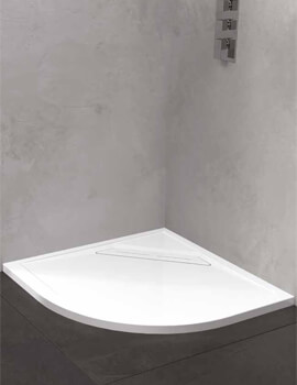 Kudos Connect2 900mm Quadrant Acrylic Shower Tray White