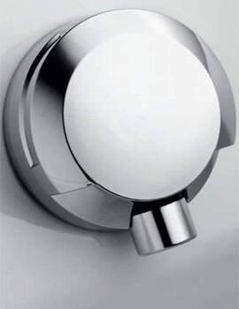 Geberit Chrome Bath Drain D52 With Turn Handle Actuation And Inlet Jet - Image