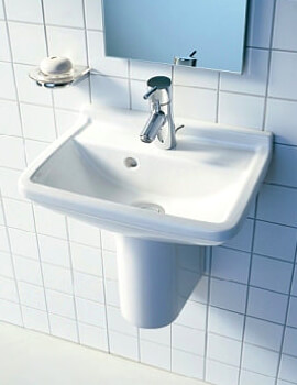 Duravit Starck 3 450mm 1 Tap Hole White Handrinse Basin With Overflow - Image