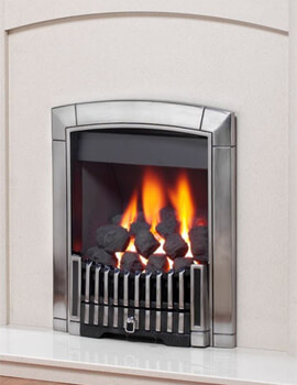Flavel Caress Contemporary Slide Control Inset Gas Fire Silver - Image