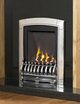 Flavel Caress Manual Control Slimline Inset Gas Fire Silver - Image
