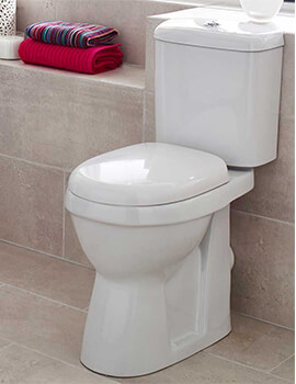 Ivo 380 x 630mm White Close Coupled Comfort Height Pan And Cistern Set