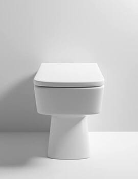 Nuie Bliss Back-To-Wall White WC Pan 520mm - Image