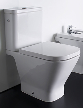 Roca The Gap ECO Close Coupled White WC Pan With Cistern 650mm - Image