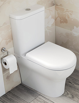 VitrA Zentrum Back To Wall Close Coupled White WC Pan With Cistern - Image