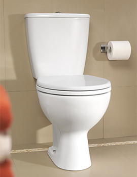 Twyford Alcona Grab And Go White Close Coupled WC Pan With Seat And Cistern - Image