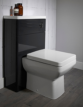 Tavistock Q60 500mm Back To Wall WC Unit And Worktop - Image
