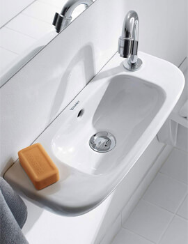 Duravit D-Code 500mm Handrise Basin Without Tap Hole - Image