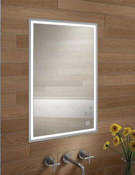 HIB Vanquish 50 LED Demisting Recessed Mirror Cabinet 530 x 730mm - Image