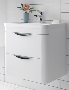 Nuie Parade 500mm High 2 Drawer Wall Hung Cabinet And Basin
